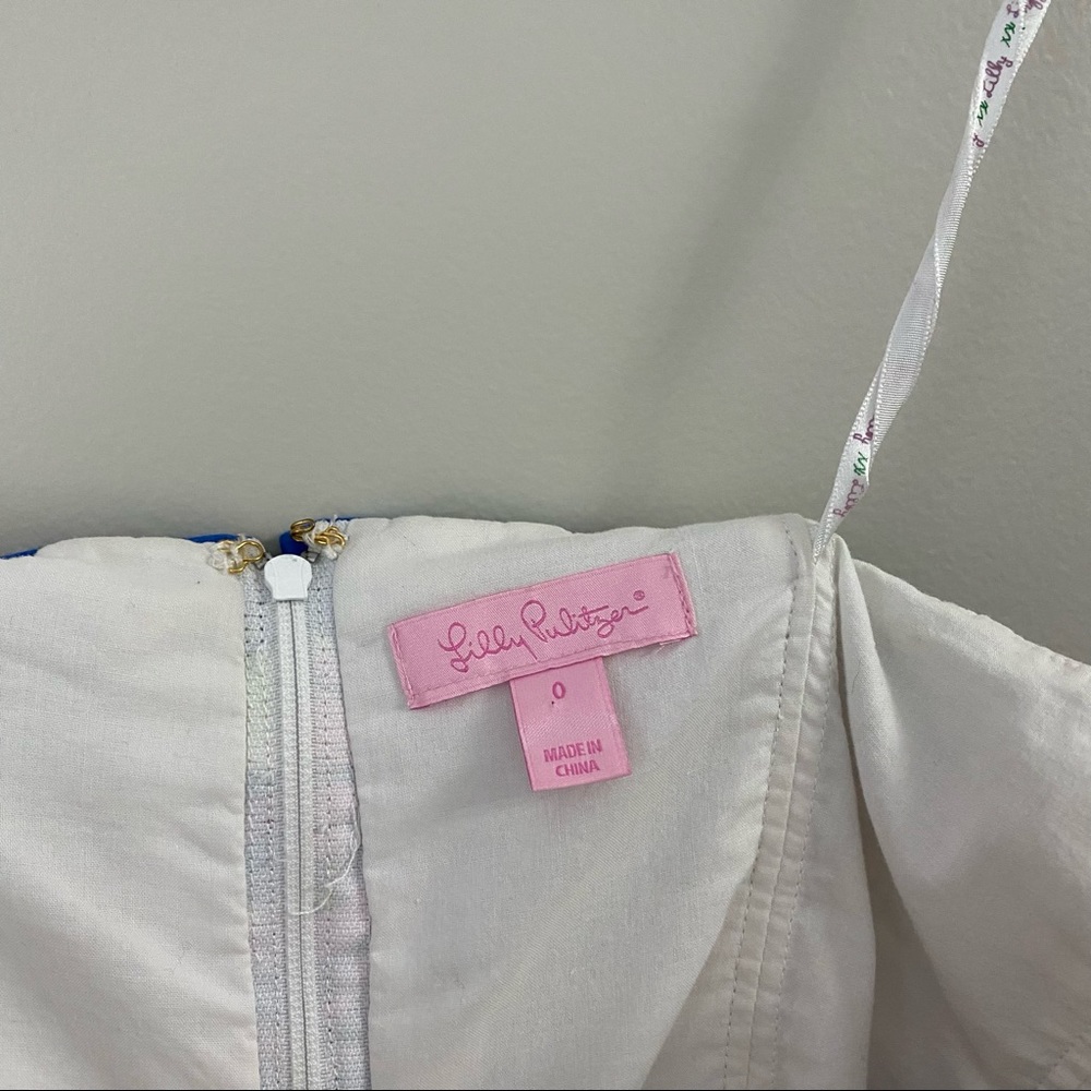 Lily Pulitzer Patchwork Strapless Sheath Mini Dre… - image 4